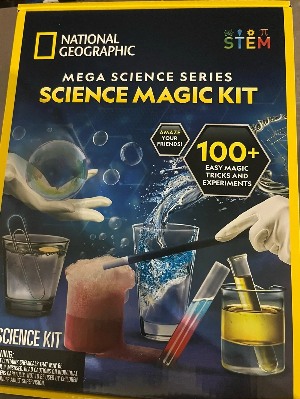 National Geographic Blue and White Party Science Activity Poster